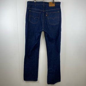 Vintage 60's Levi's Straight Leg Blue Jeans Size 36/34 Orange Tab